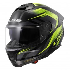LS2 FF808 STREAM 2 FURY BLACK H-V YELLOW