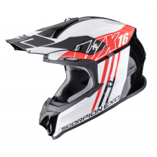 SCORPION VX-16 AIR LIGNES Black-RED