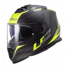 LS2 FF800 STORM NERVE MATT BLACK H-V YELLOW